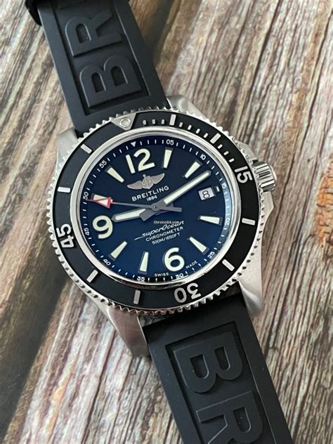 breitling sea ocean|breitling superocean with rubber strap.